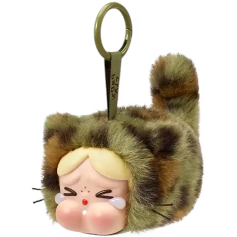 Pop Mart Crybaby Camo Wild but Cutie Vinyl Face Pendant